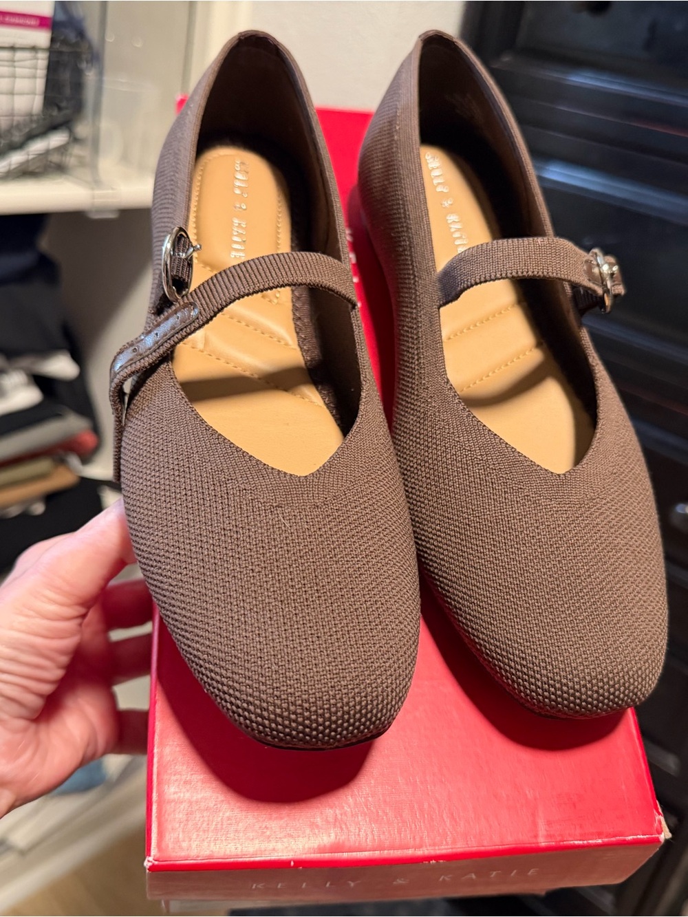Kelly & Katie Kids Brown Mary Jane Shoes